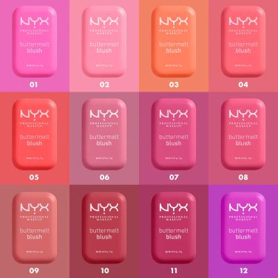 NYX Professional Makeup Buttermelt Blush Руж за жени 5 g Нюанс 12 All The Butta