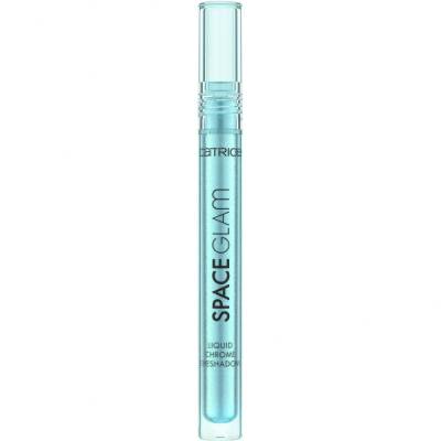 Catrice Space Glam Liquid Chrome Eyeshadow Сенки за очи за жени 2,2 ml Нюанс 010 Milky Way