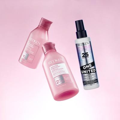 Redken Volume Injection Dream Big Подаръчен комплект шампоан Volume Injection 300 ml + балсам Volume Injection 300 ml + грижа за косата One United All-In-One Multi-Benefit Treatment 150 ml