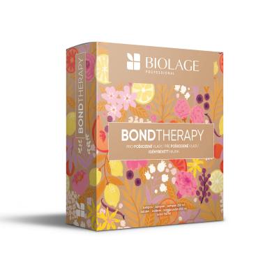 Biolage Bond Therapy Подаръчен комплект шампоан Bond Therapy 250 ml + балсам Bond Therapy 200 ml + крем без изплакване Bond Therapy Smoothing Leave-In Cream 150 ml