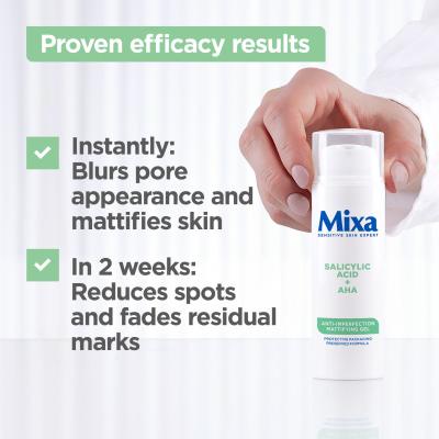 Mixa Salicylic Acid + AHA Anti-Imperfection Mattifying Gel Гел за лице за жени 50 ml