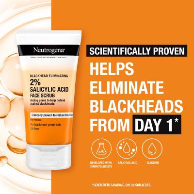 Neutrogena Blackhead Eliminating 2% Salicylic Acid Face Scrub Ексфолиант 150 ml