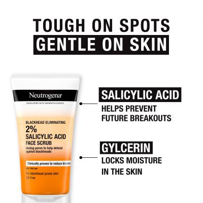 Neutrogena Blackhead Eliminating 2% Salicylic Acid Face Scrub Ексфолиант 150 ml