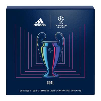 Adidas UEFA Champions League Goal Подаръчен комплект EDT 100 ml + душ гел 250 ml + дезодорант 150 ml