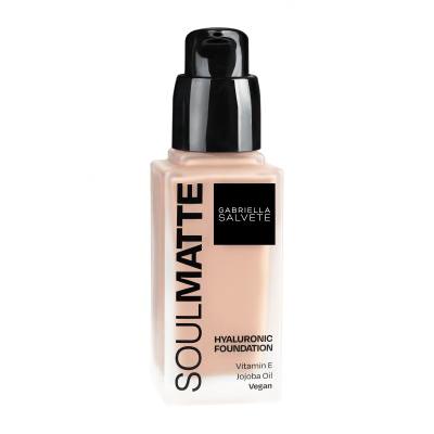 Gabriella Salvete Soulmatte Hyaluronic Foundation Фон дьо тен за жени 30 ml Нюанс 01N Porcelain Neutral