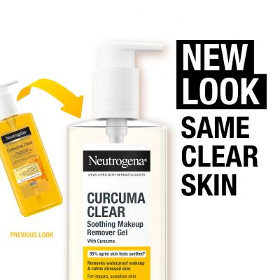 Neutrogena Curcuma Clear Soothing Makeup Remover Gel Почистване на грим 200 ml