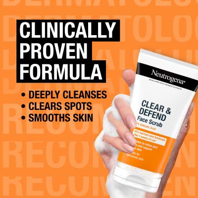 Neutrogena Clear &amp; Defend Face Scrub Ексфолиант 150 ml