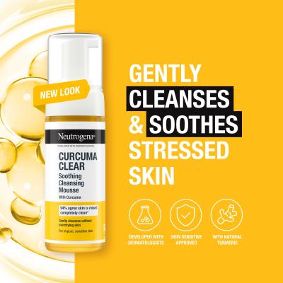 Neutrogena Curcuma Clear Soothing Cleansing Mousse Почистваща пяна 150 ml