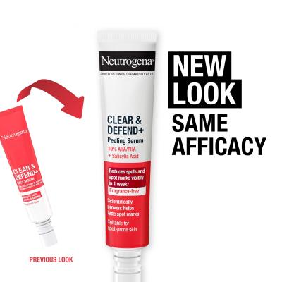 Neutrogena Clear &amp; Defend+ Peeling Serum Серум за лице 30 ml