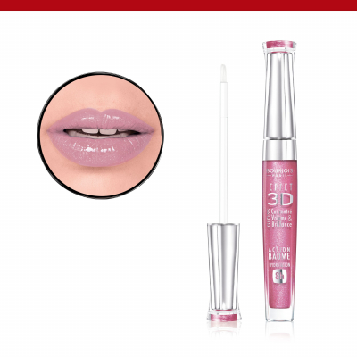 BOURJOIS Paris 3D Effet Блясък за устни за жени 5,7 ml Нюанс 20 Rose Symphonic