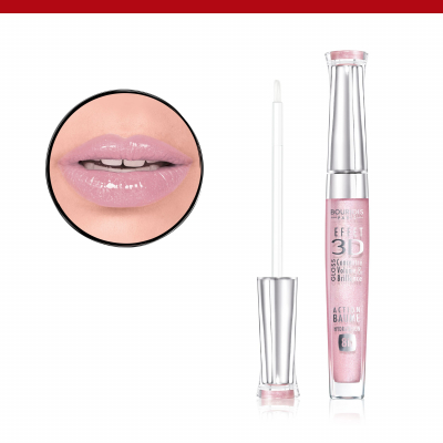 BOURJOIS Paris 3D Effet Блясък за устни за жени 5,7 ml Нюанс 29 Rose Charismatic