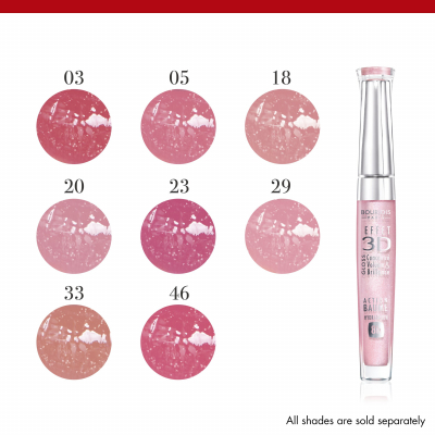 BOURJOIS Paris 3D Effet Блясък за устни за жени 5,7 ml Нюанс 29 Rose Charismatic