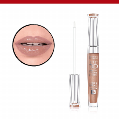 BOURJOIS Paris 3D Effet Блясък за устни за жени 5,7 ml Нюанс 33 Brun Poetic