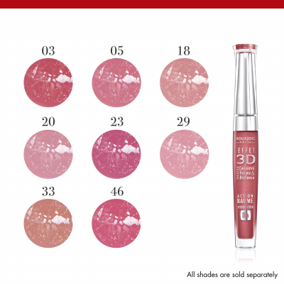 BOURJOIS Paris 3D Effet Блясък за устни за жени 5,7 ml Нюанс 03 Brown Pink