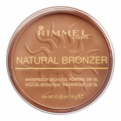 Rimmel London Natural Bronzer SPF15 Бронзант за жени 14 g Нюанс 021 Sun Light