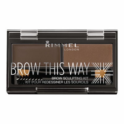 Rimmel London Brow This Way Комплекти и палитри за вежди за жени 2,4 g Нюанс 003 Dark Brown