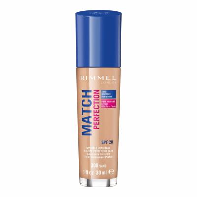 Rimmel London Match Perfection SPF20 Фон дьо тен за жени 30 ml Нюанс 300 Sand