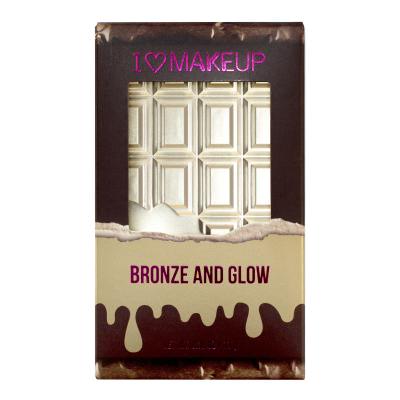 Makeup Revolution London I Heart Makeup Chocolate Duo Palette Бронзант за жени 11 g Нюанс Bronze And Glow