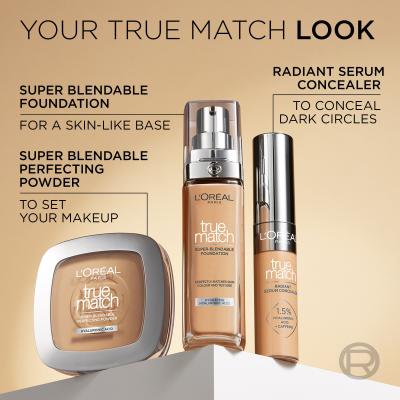 L&#039;Oréal Paris True Match Super-Blendable Foundation Фон дьо тен за жени 30 ml Нюанс 3.N