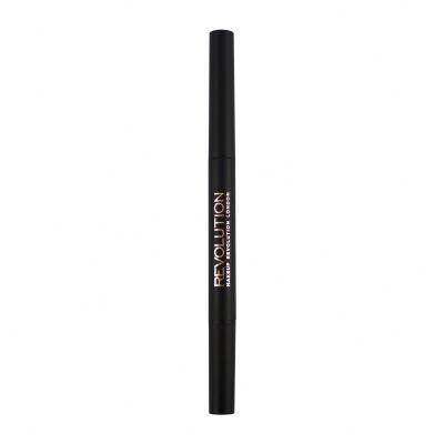 Makeup Revolution London Duo Brow Definer Молив за вежди за жени 0,15 g Нюанс Medium Brown