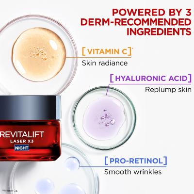 L&#039;Oréal Paris Revitalift Laser X3 Night Cream Нощен крем за лице за жени 50 ml