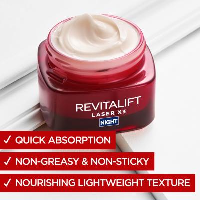 L&#039;Oréal Paris Revitalift Laser X3 Night Cream Нощен крем за лице за жени 50 ml