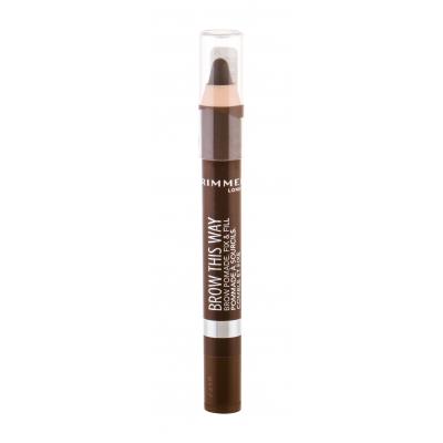 Rimmel London Brow This Way Brow Pomade Молив за вежди за жени 3,25 g Нюанс 003 Dark