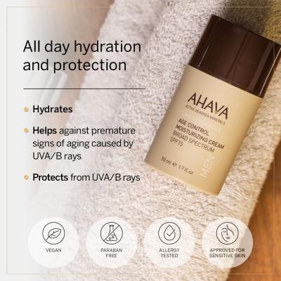 AHAVA Men Time To Energize SPF15 Дневен крем за лице за мъже 50 ml