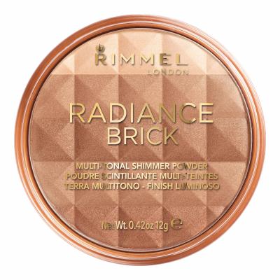 Rimmel London Radiance Brick Бронзант за жени 12 g Нюанс 001 Light