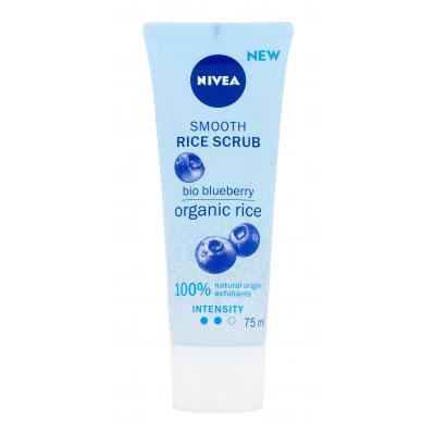 Nivea Rice Scrub Blueberry Ексфолиант за жени 75 ml