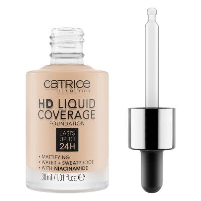 Catrice HD Liquid Coverage 24H Фон дьо тен за жени 30 ml Нюанс 010 Light Beige