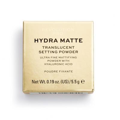 Revolution Pro Hydra Matte Setting Powder Пудра за жени 5,5 g Нюанс Translucent