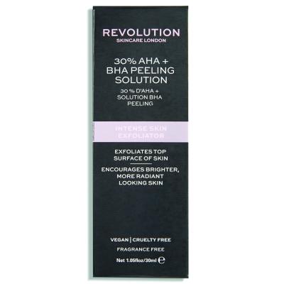 Revolution Skincare Skincare 30% AHA + BHA Peeling Solution Ексфолиант за жени 30 ml