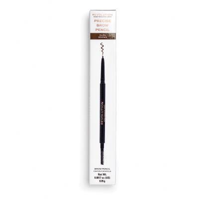 Makeup Revolution London Precise Brow Pencil Молив за вежди за жени 0,05 g Нюанс Dark Brown