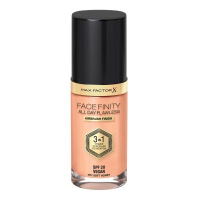 Max Factor Facefinity All Day Flawless SPF20 Фон дьо тен за жени 30 ml Нюанс N77 Soft Honey