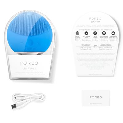 Foreo LUNA™ Mini 2 T-Sonic Facial Cleansing Device Почистваща четка за жени 1 бр Нюанс Aquamarine