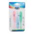 Canpol babies Baby Toothbrush Trainer Set Подаръчен комплект четка за масаж 1 бр + гумена четка за първите зъбки 1 бр + четка за зъби 1 бр