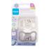 MAM Supreme Silicone Pacifier 6m+ White & Grey Биберон за деца 2 бр