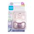 MAM Supreme Silicone Pacifier 6m+ Pink & Violet Биберон за деца 2 бр