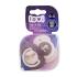 LOVI Night & Day Dynamic Soother Girl 0-3m Биберон за деца 2 бр