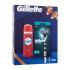 Gillette Mach3 Подаръчен комплект самобръсначка 1 бр + резервни ножчета 1 бр + душ гел и шампоан Old Spice Whitewater 3in1 250 ml