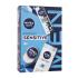 Nivea Men Fresh Sensitive Подаръчен комплект крем за лице, тяло и ръце Men Creme 30 ml + антиперспирант Men Invisible Black & White Fresh 150 ml + душ гел Men Sensitive 250 ml