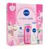 Nivea Floral Love Подаръчен комплект душ гел Floral Love 250 ml + лосион за тяло Floral Love 250 ml + маска за лице Skin Radiance 1 бр