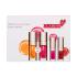 Clarins Lip Comfort Oil Подаръчен комплект Масло за устни Lip Comfort Oil 7 ml 01 Honey + масло за устни Lip Comfort Oil 7 ml 04 Pitaya + масло за устни Lip Comfort Oil 1,4 ml 02 Raspberry + масло за устни Lip Comfort Oil 1,4 ml 08 Strawberry