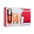 Clarins Double Serum & Extra-Firming Collection Подаръчен комплект серум за лице Double Serum 50 ml + дневен крем за лице Extra-Firming Energy 15 ml + нощен крем за лице Extra-Firming Nuit 15 ml + основа под грим SOS Primer 5 ml + червена козметична чантичка