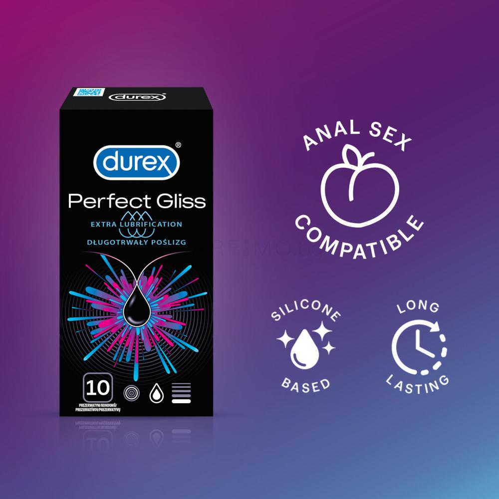 Durex Perfect Gliss Презерватив за мъже Комплект | Parfimo.bg