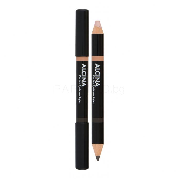 ALCINA Perfect Eyebrow Молив за вежди за жени 3 g Нюанс 020 Dark