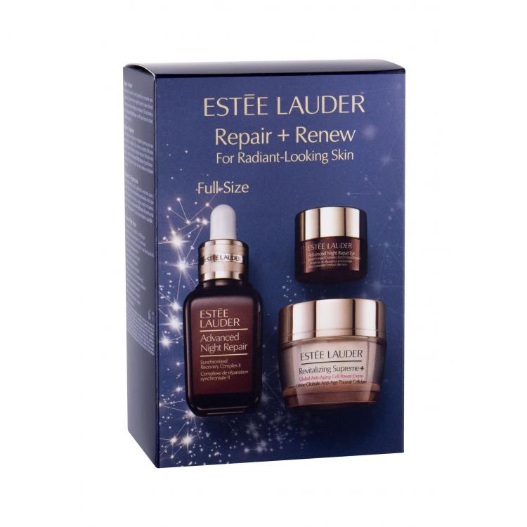 Estée Lauder Advanced Night Repair Подаръчен комплект нощен серум за лице 30 ml + околоочен серум Advanced Night Repair Eye 5 ml + дневен крем за лице Revitalizing Supreme+ 15 ml