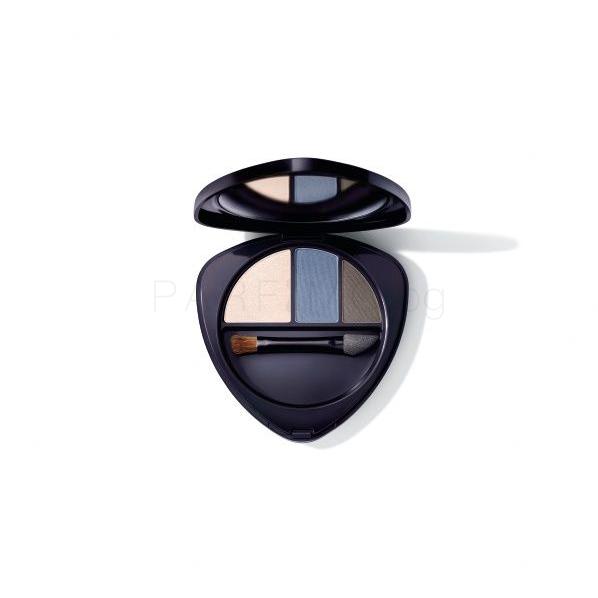 Dr. Hauschka Eyeshadow Trio Сенки за очи за жени 4,4 g Нюанс 01 Sapphire