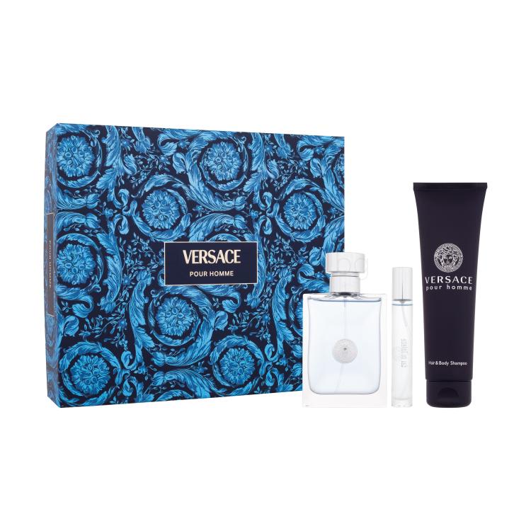 Versace Pour Homme Подаръчен комплект EDT 100 ml + EDT 10 ml + душ гел 150 ml